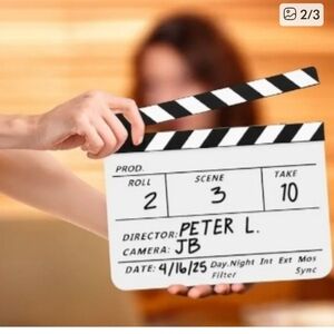 Professional Film Clapperboard Movie Slate